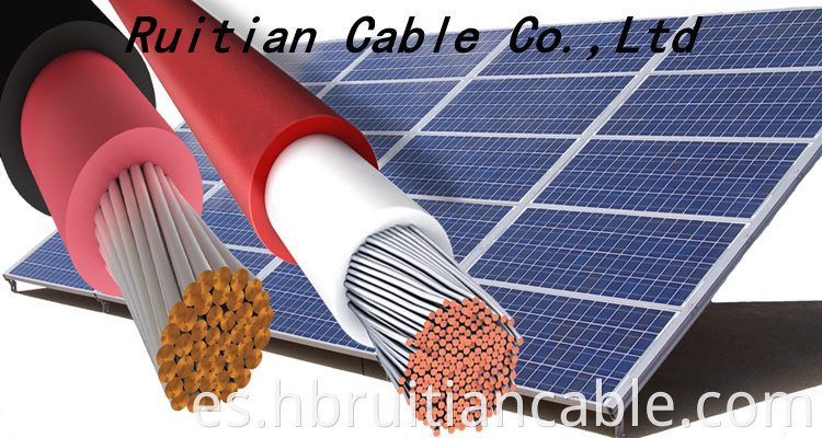 XLPO CABLE DE COBRE DC Solar PV Cable 4 mm 6 mm 8 mm 10 mm Panel solar alambre